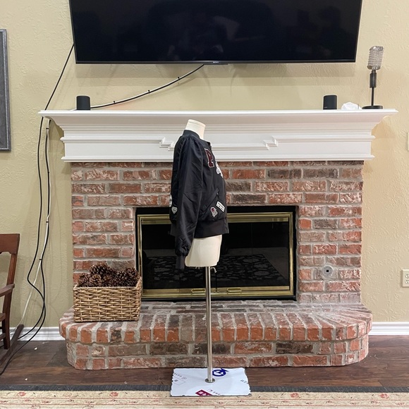 Pull & Bear Varsity jacket with colorful badges / M / NWOT - Picture 13 of 16